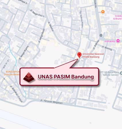 Peta Lokasi Kampus (Google Map) UNAS PASIM Nomor
